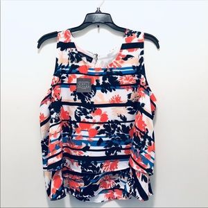 Floral Sleeveless Blouse